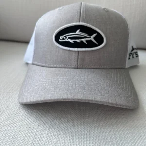 PRO STYLE TRUCKER - Heather Grey/ White Tarpon Logo 210 Trucker